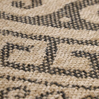 Čierno-béžový okrúhly vonkajší koberec ø 80 cm Comilla – Ayyildiz Carpets - Image 3