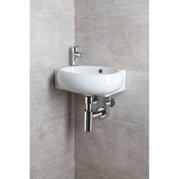 Biele keramické umývadlo 43x28,5 cm Ribera – Sapho - Image 2