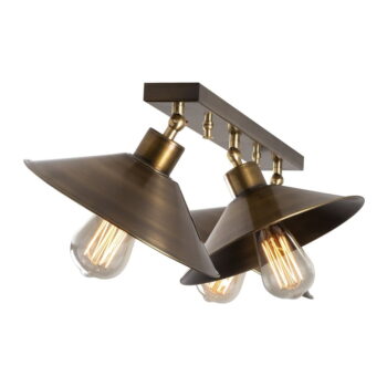 Stropné svietidlo v bronzovej farbe s kovovým tienidlom ø 24 cm Berceste – Opviq lights - Image 3