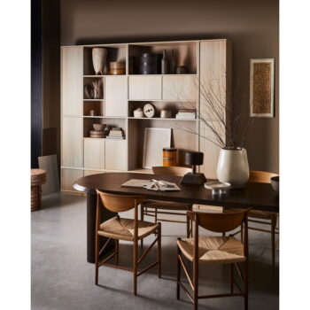 Modulárna knižnica v dekore duba v prírodnej farbe 157x199 cm Modulair – vtwonen - Image 9
