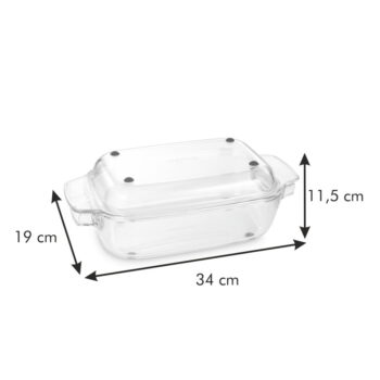 Sklenený pekáč s poklopom 19x34 cm GrandChef – Tescoma - Image 3