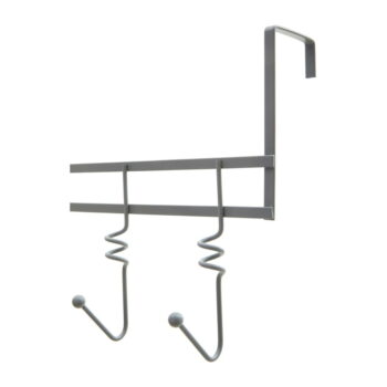 Sivý kovový vešiak na dvere 46 cm Jaxen – Premier Housewares – Obrázok 3