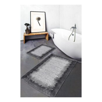 Čierno-sivé kúpeľňové predložky v súprave 2 ks 60x100 cm – Mila Home - Image 2