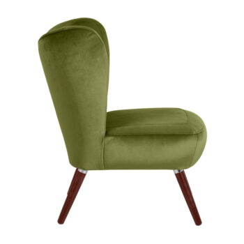 Zelené kreslo Max Winzer Sari Velvet – Obrázok 2