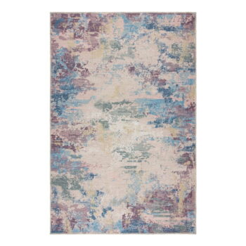 Modro-fialový umývateľný koberec s prímesou recyklovaných vlákien 200x290 cm Reid – Flair Rugs - Image 2