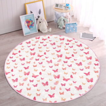 Ružový detský koberec ø 80 cm Comfort – Mila Home – Obrázok 7
