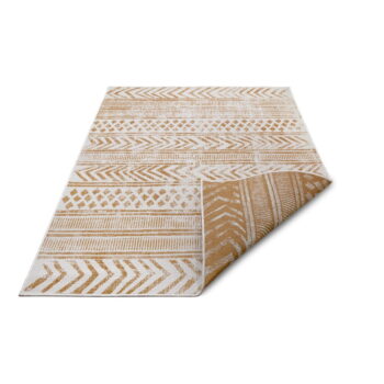 Okrovožlto-biely vonkajší koberec 120x170 cm Biri – NORTHRUGS - Image 6