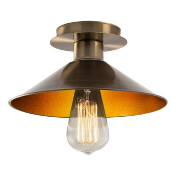 Stropné svietidlo v bronzovej farbe s kovovým tienidlom ø 24 cm Berceste – Opviq lights - Image 3