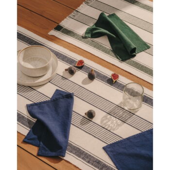 Bavlnený behúň a obrúsky v súprave 3 ks 50x150 cm Sonima – Kave Home - Image 2