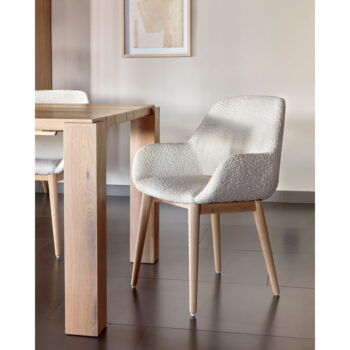 Biela jedálenská stolička Konna – Kave Home – Obrázok 4
