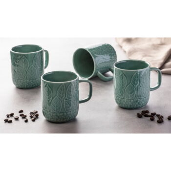 Tyrkysové porcelánové hrnčeky v súprave 4 ks 400 ml Heath Jade – Ladelle - Image 3