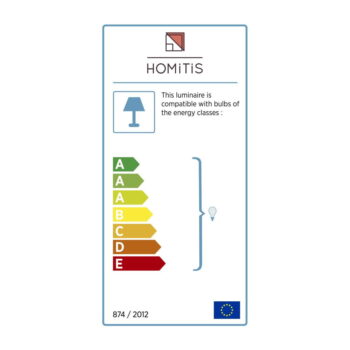 Antracitová voľne stojacia lampa so svetlosivým tienidlom Homitis Tower - Image 3