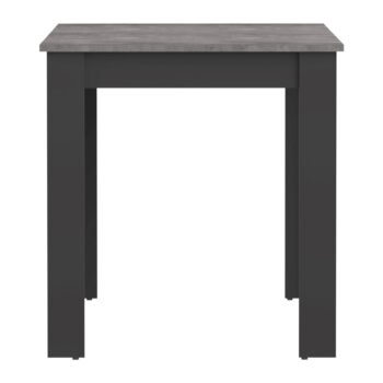 Čierny jedálenský stôl s doskou v dekore betónu 110x70 cm Nice - TemaHome - Image 2
