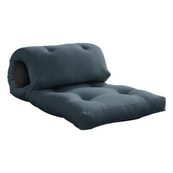 Modrosivý futónový matrac 70x200 cm Wrap Petroleum/Dark Grey – Karup Design - Image 3