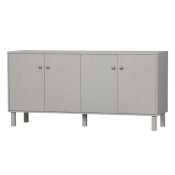 Svetlosivá nízka komoda z borovicového dreva 160x78 cm Madu – WOOOD – Obrázok 2