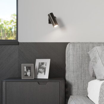 Čierne stropné svietidlo 6x30 cm Mira – Nice Lamps - Image 2