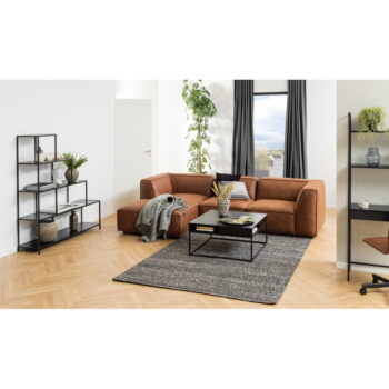 Koňakovohnedá rohová pohovka z recyklovanej kože Bonami Selection Fairfield, pravý roh, 282 cm - Image 11
