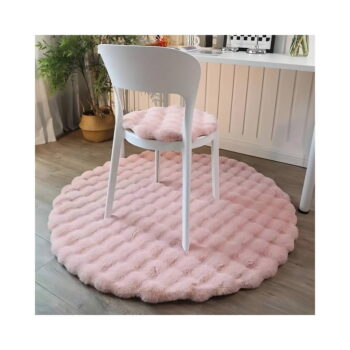 Ružový umývateľný okrúhly koberec ø 150 cm Bubble Pink – Mila Home - Image 3