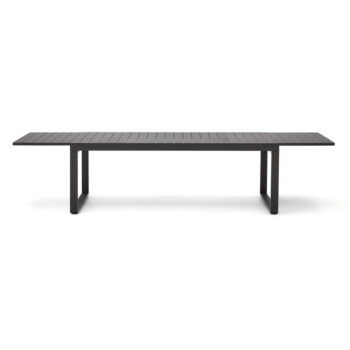 Kovový záhradný jedálenský stôl 100.5x220 cm Galdana – Kave Home - Image 6