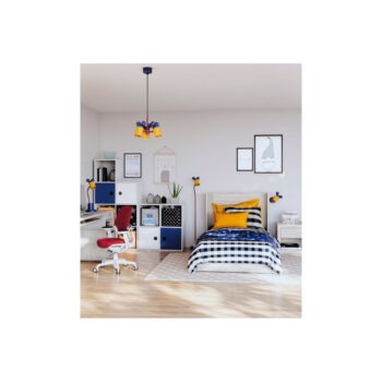 Modrá stolová lampa s kovovým tienidlom (výška 50 cm) Mouse – GTV - Image 4