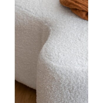 Biely taburet z textílie buklé Miuf – Miuform – Obrázok 4