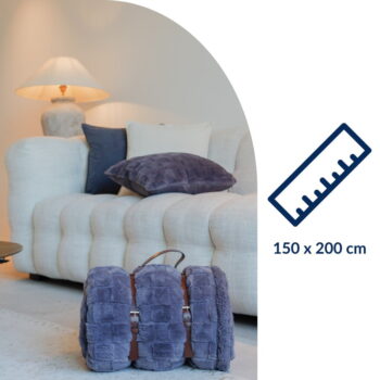 Hnedá deka z mikroplyšu 150x200 cm Rava – Tiseco Home Studio - Image 6