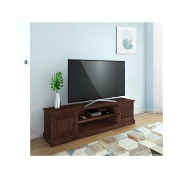Hnedý TV stolík z borovicového dreva 45x40 cm Mille – Støraa - Image 5