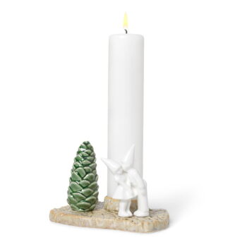 Vianočný kameninový svietnik Kähler Design Christmas Kiss, dĺžka 17 cm - Image 6
