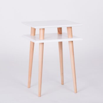 Biely konferenčný stolík Ragaba Square, 43 × 43 cm - Image 2