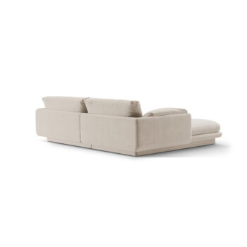 Biela rohová pohovka z textílie bouclé (pravý roh) Torino – Micadoni Home - Image 4