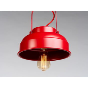 Červené závesné svietidlo s kovovým tienidlom ø 26 cm Skala – CustomForm - Image 4