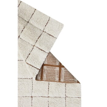 Krémový prateľný ručne tkaný bavlnený koberec 200x300 cm Mosaic – Lorena Canals – Obrázok 8