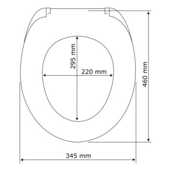 Biele WC sedadlo s jednoduchým zatváraním Wenko Calla, 47 × 35,5 cm - Image 4
