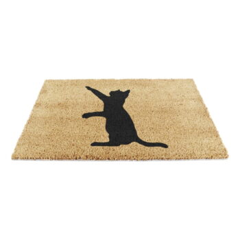Rohožka z kokosového vlákna 40x60 cm Cat – Artsy Doormats - Image 3