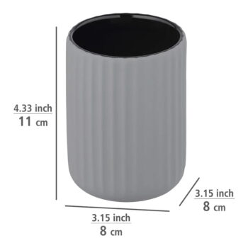 Sivá súprava doplnkov do kúpeľne Belluno – Wenko – Obrázok 11