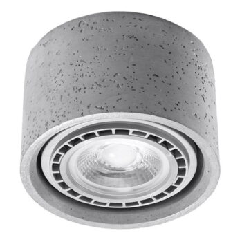 Sivé bodové svietidlo ø 14 cm Spattio - Nice Lamps