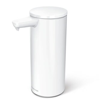Biely bezdotykový oceľový dávkovač mydla 266 ml – simplehuman - Image 8