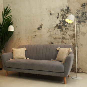 Biela stojacia lampa SULION Paris, výška 150 cm - Image 2