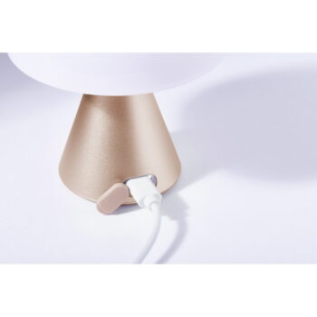 Bielo-svetloružová LED stolová lampa (výška 11 cm) Mina M – Lexon – Obrázok 4