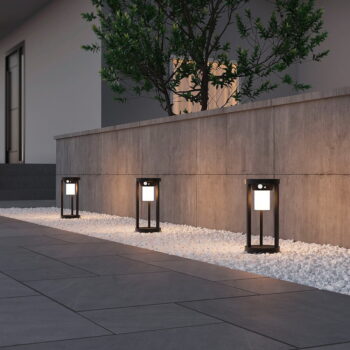 LED vonkajšie svietidlo so senzorom pohybu (výška 25 cm) Carmo – Trio - Image 2