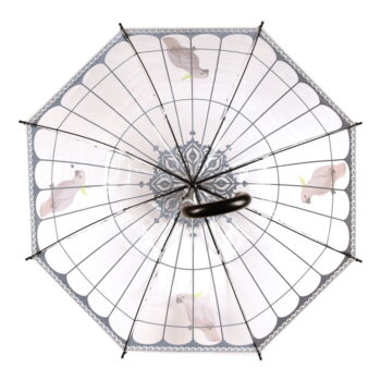 Transparentný dáždnik odolný proti vetru Esschert Design, ⌀ 81 cm - Image 3