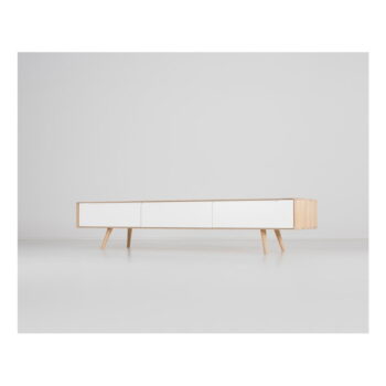 Televízny stolík z dubového dreva Gazzda Ena, 225 × 42 × 45 cm - Image 6