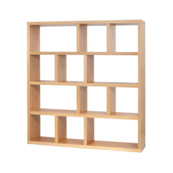 Hnedá knižnica v dekore duba 150x159 cm Berlin – TemaHome - Image 2
