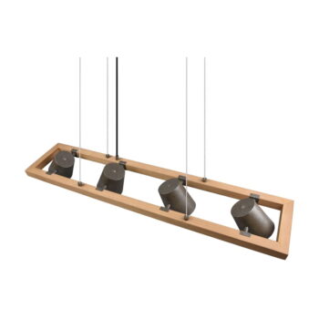 Závesné svietidlo v sivo-prírodnej farbe Bell – Trio - Image 5