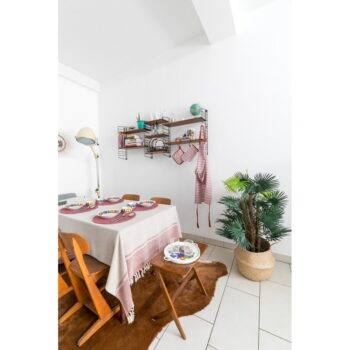 Sivé prestieranie s prímesou bavlny Tiseco Home Studio, ø 38 cm – Obrázok 7