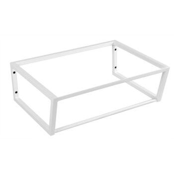 Biely oceľový závesný podstavec pod umývadlo 60x20 cm Ska – Sapho