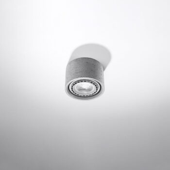 Sivé bodové svietidlo ø 14 cm Spattio - Nice Lamps - Image 3