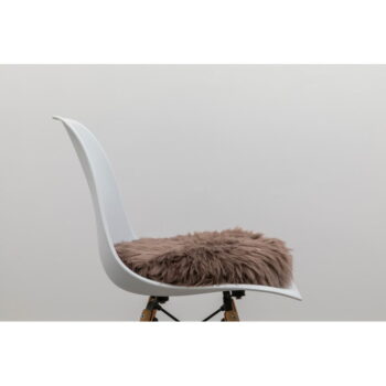 Hnedý sedák z ovčej kožušiny Native Natural Round, ⌀ 40 cm – Obrázok 3