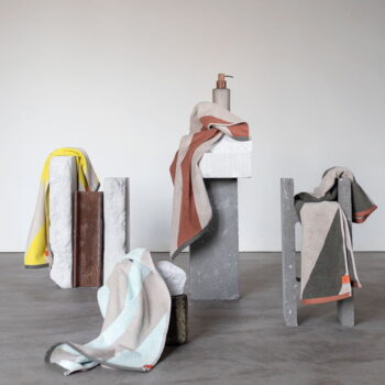 Froté uterák z Bio bavlny v mentolovej farbe 50x90 cm Diagonal – Mette Ditmer Denmark - Image 3