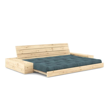 Modrá menčestrová rozkladacia pohovka 244 cm Base – Karup Design - Image 4